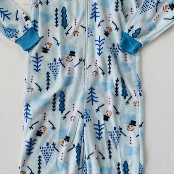 Jellyfish Kids | Snowman Zipper Onesie Hooded NWT M 7/8 - Picture 4 of 9